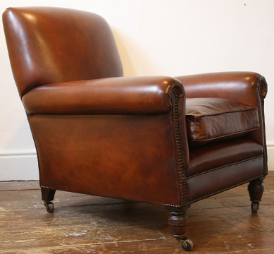 English Leather Club Chair
